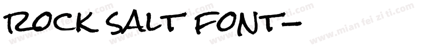 rock salt font字体转换